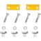Global Industrial Steel Ladder Safety Post, Yellow Powder Coated 713158 - alternate 4